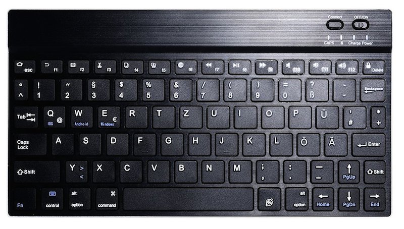 CSL Ultra Slim Bluetooth Tastatur von vorne
